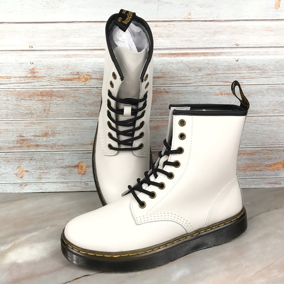 Dr. Martens Shoes - NEW Dr Martens Zavala Combat Boots White Leather